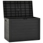 vidaXL Caja de almacenamiento de jardín gris antracita 78x44x55 cm vidaXL Caja de almacenamiento de jardín gris antracita 78x44x55 cm