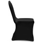vidaXL Funda para silla elástica 4 unidades negra vidaXL Funda para silla elástica 4 unidades negra