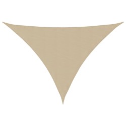 vidaXL Toldo de vela triangular tela Oxford beige 4x4x5,8 m