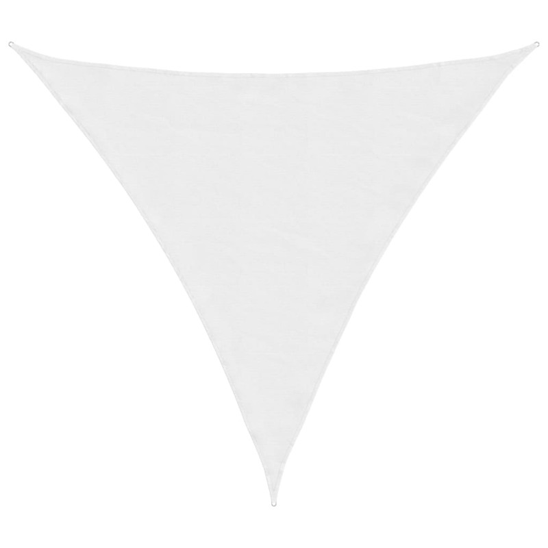 vidaXL Toldo de vela triangular tela Oxford blanco 5x5x5 m vidaXL Toldo de vela triangular tela Oxford blanco 5x5x5 m