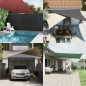vidaXL Toldo de vela triangular tela Oxford blanco 5x7x7 m