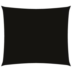 vidaXL Toldo de vela rectangular tela Oxford negro 2,5x3 m