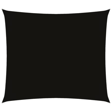 vidaXL Toldo de vela rectangular tela Oxford negro 2,5x3 m