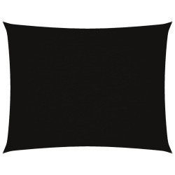 vidaXL Toldo de vela rectangular tela Oxford negro 3x4 m