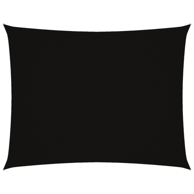 vidaXL Toldo de vela rectangular tela Oxford negro 3x4 m vidaXL Toldo de vela rectangular tela Oxford negro 3x4 m