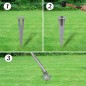 vidaXL Valla metálica con estacas postes acero galvanizado 15x1,5 m vidaXL Valla metálica con estacas postes acero galvanizado 15x1,5 m