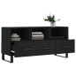 vidaXL Mueble de TV madera de ingeniería negro 102x36x50 cm vidaXL Mueble de TV madera de ingeniería negro 102x36x50 cm