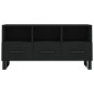 vidaXL Mueble de TV madera de ingeniería negro 102x36x50 cm vidaXL Mueble de TV madera de ingeniería negro 102x36x50 cm