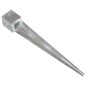 vidaXL Picas de tierra 6 uds acero galvanizado plateado 12x12x89 cm
