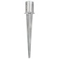 vidaXL Picas de tierra 6 unidades acero galvanizado plateado 10x76 cm vidaXL Picas de tierra 6 unidades acero galvanizado plateado 10x76 cm