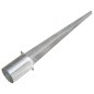 vidaXL Picas de tierra 6 unidades acero galvanizado plateado 10x76 cm vidaXL Picas de tierra 6 unidades acero galvanizado plateado 10x76 cm