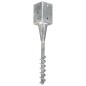 vidaXL Picas de tierra 2 unidades acero galvanizado plateado 9x9x56 cm vidaXL Picas de tierra 2 unidades acero galvanizado plateado 9x9x56 cm