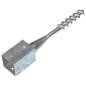 vidaXL Picas de tierra 2 unidades acero galvanizado plateado 9x9x56 cm vidaXL Picas de tierra 2 unidades acero galvanizado plateado 9x9x56 cm