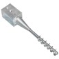 vidaXL Picas de tierra 2 unidades acero galvanizado plateado 9x9x56 cm vidaXL Picas de tierra 2 unidades acero galvanizado plateado 9x9x56 cm