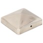 vidaXL Tapas piramidales postes valla 6 uds acero inoxidable 91x91 mm vidaXL Tapas piramidales postes valla 6 uds acero inoxidable 91x91 mm