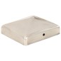 vidaXL Tapas piramidales postes valla 6 uds acero inoxidable 91x91 mm vidaXL Tapas piramidales postes valla 6 uds acero inoxidable 91x91 mm