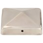 vidaXL Tapas piramidales postes valla 6 uds acero inoxidable 91x91 mm vidaXL Tapas piramidales postes valla 6 uds acero inoxidable 91x91 mm