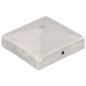 vidaXL Tapas para postes de valla 6 unidades metal galvanizado 91x91mm vidaXL Tapas para postes de valla 6 unidades metal galvanizado 91x91mm