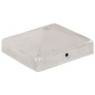 vidaXL Tapas para postes de valla 6 unidades metal galvanizado 91x91mm vidaXL Tapas para postes de valla 6 unidades metal galvanizado 91x91mm