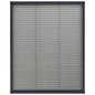 vidaXL Mosquitera plisada de ventanas aluminio gris antracita 60x80cm