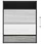 vidaXL Mosquitera plisada para ventanas contra el sol aluminio 60x80cm vidaXL Mosquitera plisada para ventanas contra el sol aluminio 60x80cm
