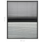 vidaXL Mosquitera plisada para ventanas contra el sol aluminio 60x80cm vidaXL Mosquitera plisada para ventanas contra el sol aluminio 60x80cm