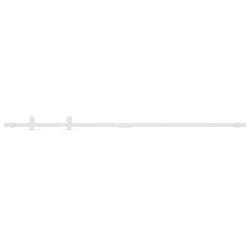 vidaXL Kit mini puerta corredera armario acero carbono blanco 122 cm