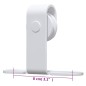 vidaXL Kit mini puerta corredera armario acero carbono blanco 122 cm vidaXL Kit mini puerta corredera armario acero carbono blanco 122 cm