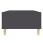 vidaXL Mesa de centro de madera contrachapada gris 103,5x60x35cm