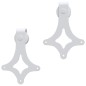 vidaXL Kit herrajes para puertas correderas de acero blanco 200 cm vidaXL Kit herrajes para puertas correderas de acero blanco 200 cm