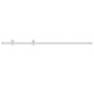 vidaXL Kit herrajes para puertas correderas de acero blanco 200 cm vidaXL Kit herrajes para puertas correderas de acero blanco 200 cm
