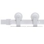 vidaXL Kit herrajes para puertas correderas de acero blanco 200 cm vidaXL Kit herrajes para puertas correderas de acero blanco 200 cm