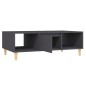 vidaXL Mesa de centro de madera contrachapada gris 103,5x60x35cm
