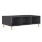 vidaXL Mesa de centro de madera contrachapada gris 103,5x60x35cm