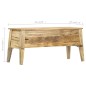 vidaXL Caja de almacenaje de madera maciza de mango 99x35x48 cm vidaXL Caja de almacenaje de madera maciza de mango 99x35x48 cm