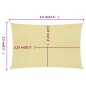 vidaXL Toldo de vela HDPE beige 160 g/m² 2,5x3,5 m vidaXL Toldo de vela HDPE beige 160 g/m² 2,5x3,5 m