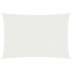 vidaXL Toldo de vela blanco HDPE 160 g/m² 6x8 m