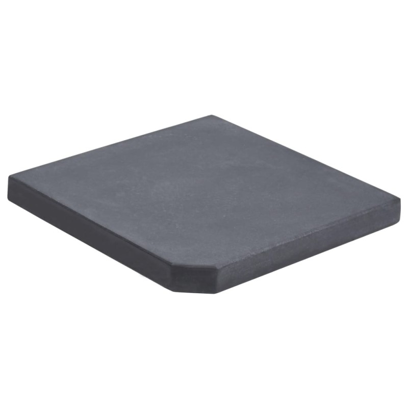 vidaXL Base con peso para sombrilla de granito negro cuadrada 25 kg vidaXL Base con peso para sombrilla de granito negro cuadrada 25 kg