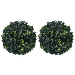 vidaXL Bolas de boj artificial 2 unidades 22 cm