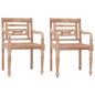 vidaXL Sillas Batavia 2 unidades madera maciza de teca blanqueada vidaXL Sillas Batavia 2 unidades madera maciza de teca blanqueada