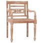 vidaXL Sillas Batavia 2 unidades madera maciza de teca blanqueada vidaXL Sillas Batavia 2 unidades madera maciza de teca blanqueada