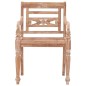 vidaXL Sillas Batavia 2 unidades madera maciza de teca blanqueada vidaXL Sillas Batavia 2 unidades madera maciza de teca blanqueada