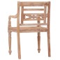 vidaXL Sillas Batavia 2 unidades madera maciza de teca blanqueada vidaXL Sillas Batavia 2 unidades madera maciza de teca blanqueada