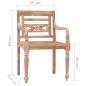 vidaXL Sillas Batavia 2 unidades madera maciza de teca blanqueada vidaXL Sillas Batavia 2 unidades madera maciza de teca blanqueada