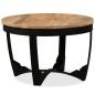 vidaXL Mesa de centro madera maciza de mango sin tratar 60x40 cm vidaXL Mesa de centro madera maciza de mango sin tratar 60x40 cm