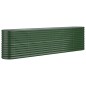 vidaXL Jardinera arriate acero recubrimiento polvo verde 260x40x68 cm vidaXL Jardinera arriate acero recubrimiento polvo verde 260x40x68 cm