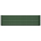 vidaXL Jardinera arriate acero recubrimiento polvo verde 260x40x68 cm vidaXL Jardinera arriate acero recubrimiento polvo verde 260x40x68 cm