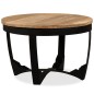 vidaXL Mesa de centro madera maciza de mango sin tratar 60x40 cm vidaXL Mesa de centro madera maciza de mango sin tratar 60x40 cm