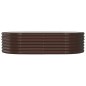 vidaXL Jardinera arriate acero recubrimiento polvo marrón 152x80x36 cm vidaXL Jardinera arriate acero recubrimiento polvo marrón 152x80x36 cm