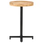 vidaXL Mesa de bistró redonda madera de mango rugosa Ø50x75 cm vidaXL Mesa de bistró redonda madera de mango rugosa Ø50x75 cm